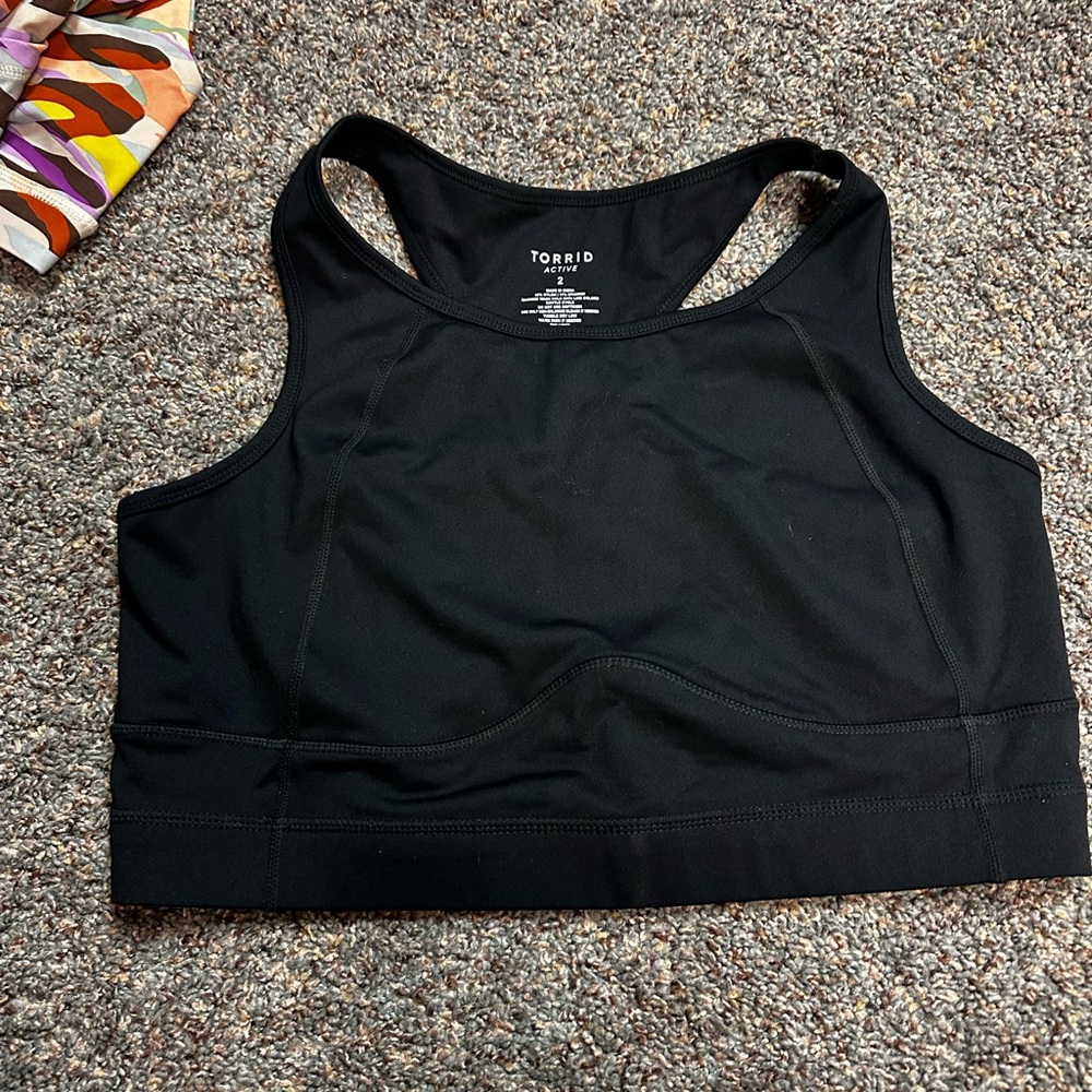 Torrid Classic Black Sports Bra